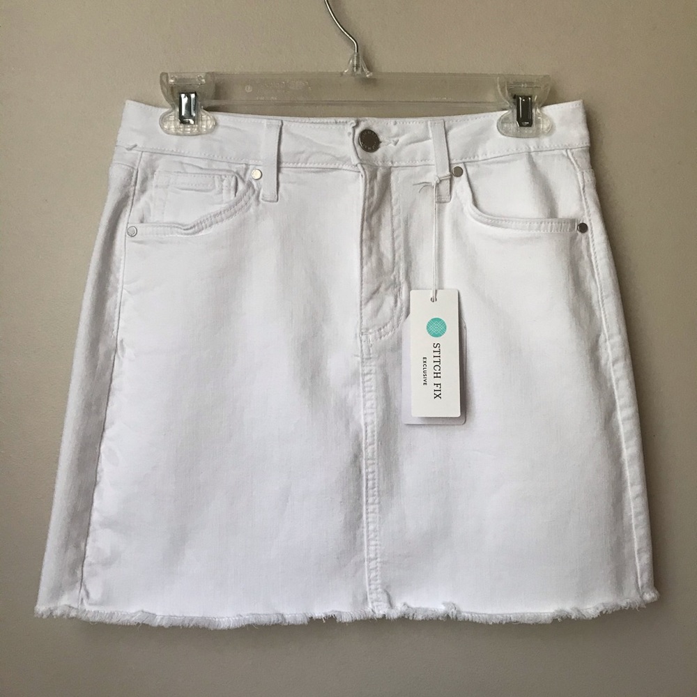 Just Black High Rise A Line Skirt